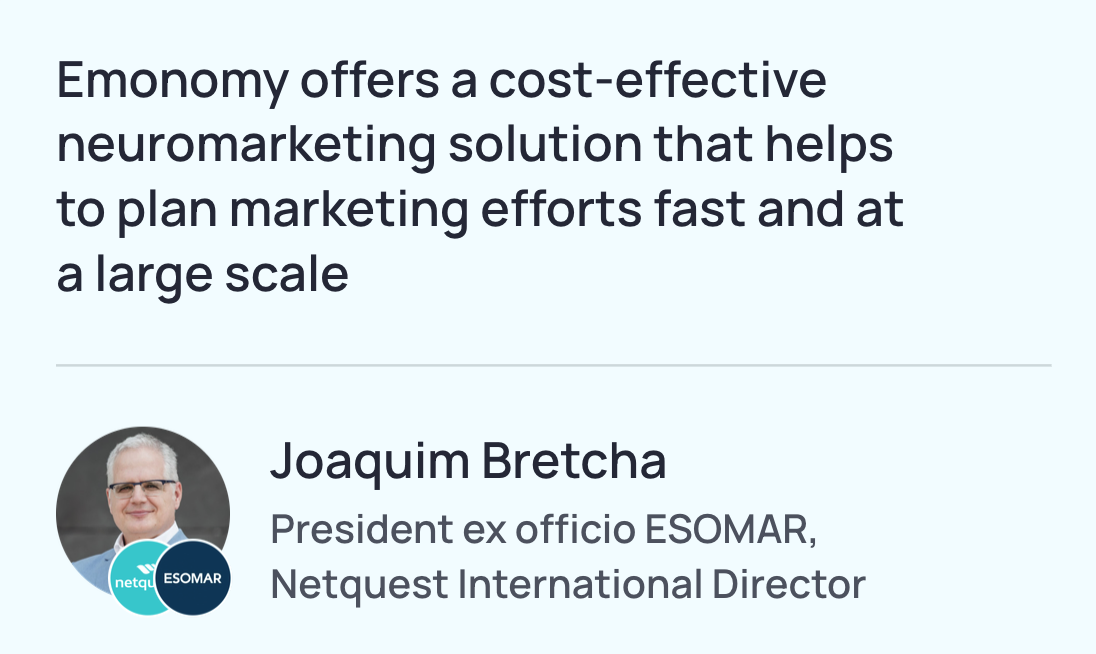 Joaquim Bretcha - President ex officio ESOMAR